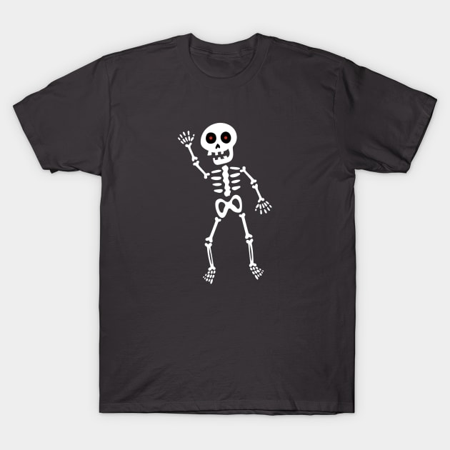 Skeleton saying hello T-Shirt by JoanaJuheLaju1